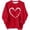 Red AA7, variant on BLVB Kid Girl Valentine’s Day Sweatshirt Cute Love Hearts Print Shirt Crewneck Long Sleeve Oversized Pullover Tops(Red AA12,1-2 Years)