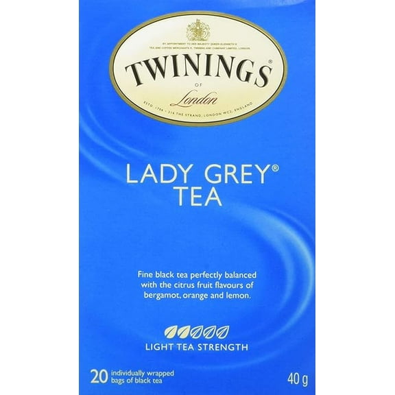 Twinings Tea Lady Grey Tea, 20 ct(packaging may vary)