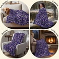 thumbnail image 4 of Flannel Throw Blanket for Couch Sofa Bed, Watercolor Pastoral Flowers Soft Cozy Warm Fuzzy Blanket 40x50in, 4 of 9