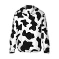 thumbnail image 3 of Uemuo Milk Cow Pattern Women's Full Zip UPF 50+ Sun Protection Hoodie Jacket Long Sleeve Sun Shirt Hiking Outdoor Performance with Pockets-Large, 3 of 9