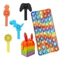 thumbnail image 1 of Kmbangi Bubble Fidget Toys Set, 6Pcs Coin Purse Pencil Case Pen Caps, 1 of 6