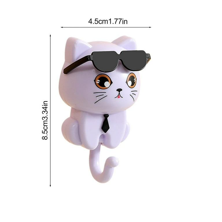 NSESSHome Adhesive Coat Hooks Key Holder, Creative Adhesive Cute