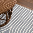 thumbnail image 7 of JONATHAN Y SANDSTONE 2 x 8 Runner Rug, Ariana Art Deco Striped Arches Two-Tone - Blue/White, SND100C-28, 7 of 7