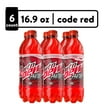 Mountain Dew Code Red Cherry Flavor Soda, Pack of 24 - 20oz Bottles ...