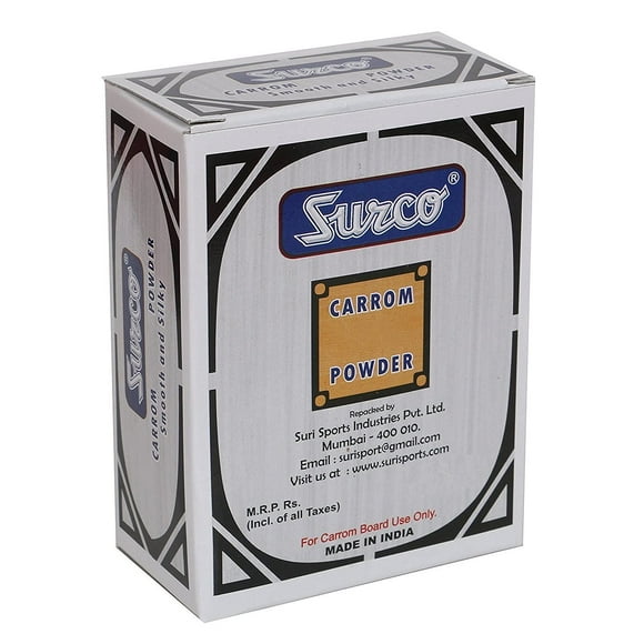Surco Professional Carrom Board Powder for Carrom Board - 400 GMS