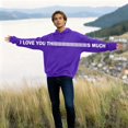 thumbnail image 6 of Felirenzacia Women's Oversized Valentine's Sweatshirt I Love You This Much Graphic Hoodie Soft Long Sleeve Pullover Top, Purple,XS, 6 of 7
