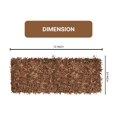 thumbnail image 3 of Home Weavers Leather Shaggy Collection Living Room Rug, Machine Washable Area Rugs, Rug For Living Room, Non Slip Accent Rugs, Soft Foldable Indoor Floor Rug, Easy To Clean, 2' x 6', Brown, 3 of 3