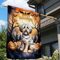thumbnail image 3 of Mummy Havanese Happy Halloween with Pumpkins Bats Spooky Fun House Flag 28x40in Double Sided Havanese Dog Lover Gifts Idea Outdoor Decor - 00019, 3 of 5