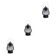 thumbnail image 4 of Guardoinrt Lantern LED Oil Lamp Table Porch Winery Cabin Light Black 3Set, 4 of 6