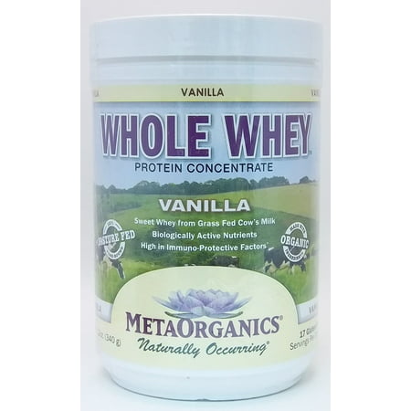 Whole Whey - Vanilla MetaOrganics 12 oz Powder (Best Protein Powder Whole Foods)