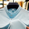 thumbnail image 4 of pstuiky Camisas casuales de manga corta para hombre, Blusa/camisa informal de cuello redondo y botones de color liso para hombre, de moda de verano camisas casuales para hombre xxl, 4 of 9