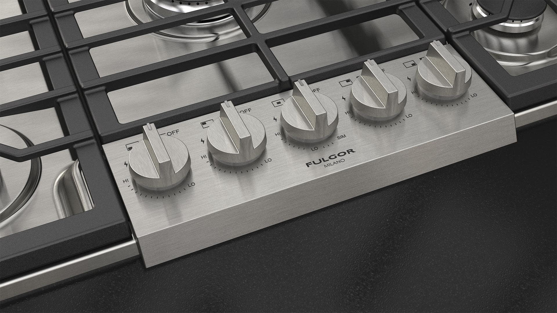 Fulgor Milano F4pgk3052 400 Series 30" Wide 5 Burner Liquid Propane / Natural Gas Cooktop