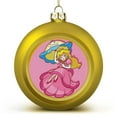 4PCS Cute Goldenstyle Cartoon Mario Princess Peach Anime Christmas