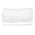 thumbnail image 1 of 1 Set 100 Pcs PVC Luggage Loops Luggage Tag Worm Loops Straps (Transparent), 1 of 5