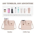 thumbnail image 3 of NexTone Purse Cup Holder Bag with Strap- Outdoor Portable Crossbody Water Bottle Storage Bag for Stanley Cup Tumbler 40 oz, 3 of 7