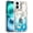 Eiffel Tower Blue, variant on XPM for Apple iPhone 17 (6.3") Phone Case, Bling Fashion Design with 3D Pearls Epoxy Glitter Ornaments Chrome Edge Hard Slim PC Cover for iPhone 17 (Bow Gold)