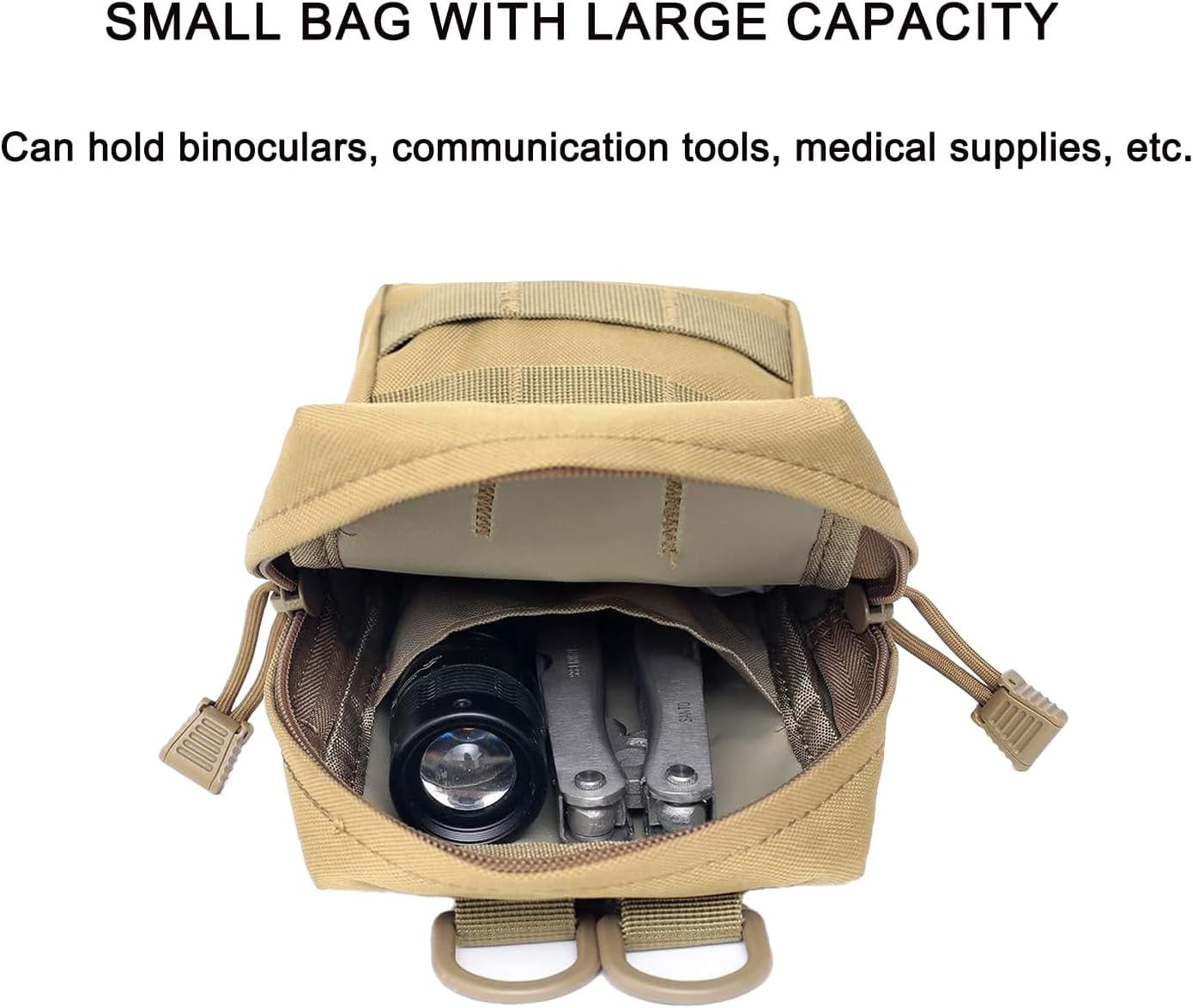 1PCS Tactical Molle Phone Pouch – Slim EDC belt pouch for camping and cycling.