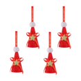 thumbnail image 2 of AUNVITO 4pcs Christmas Cone Sequin Mini Hat Tree Ornament, Glitter Xmas Decoration Hanging Pendant for Holiday Party Home Decor, 4pcs, 2 of 6