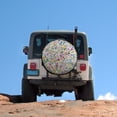 thumbnail image 5 of Camper Spare Tire Cover 12inch Spring Summer Floral Wheel Protectors Weatherproof Wheel Covers Wildflowers Plants for Travel Trailer Camper Truck SUV Camper, 5 of 8