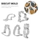 thumbnail image 4 of EeaseMX 5 moldes de acero inoxidable para galletas con forma de gato., 4 of 7