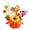 D, variant on OIUR Fall Artificial Pumpkin Table Centerpiece, Autumn Fake Pumpkin Decoration with Sunflowers, Maple Leaves Berries for Thanksgiving, Halloween, Harvest Farmhouse Home Decor