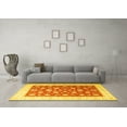 thumbnail image 3 of Ahgly Company Machine Washable Indoor Rectangle Oriental Yellow Traditional Area Rugs, 4' x 6', 3 of 4