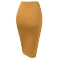 thumbnail image 2 of Thanth Womens Waist Band Streychy Solid Pencil Skirt(Plus Size Available), 2 of 4