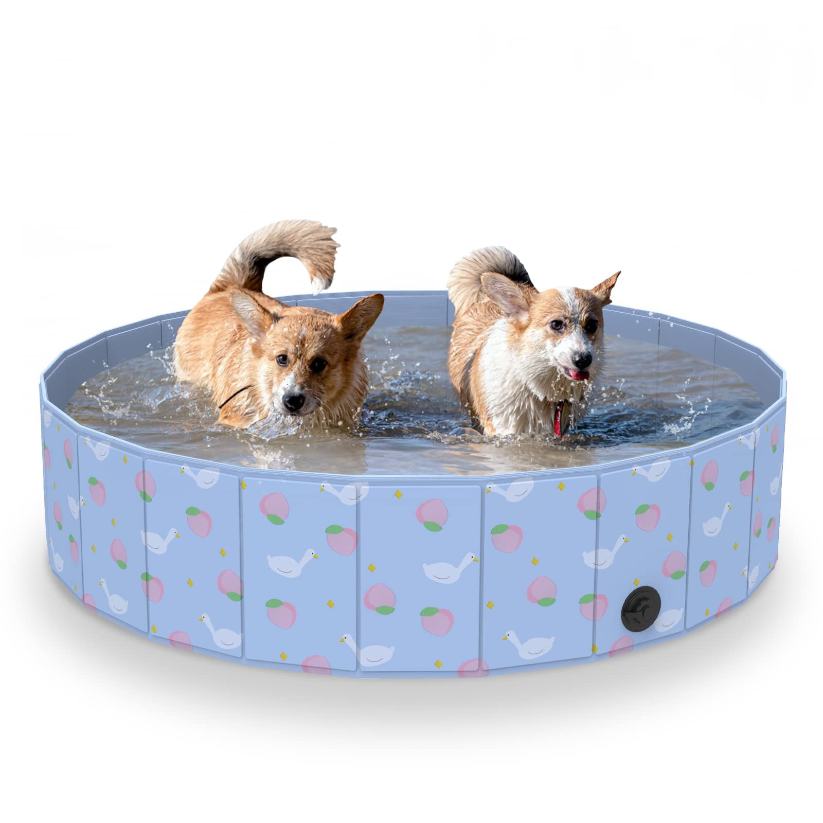 SMONTER Foldable Dog Pet Bath Pool Collapsible Outdoor Swimming Bathing ...
