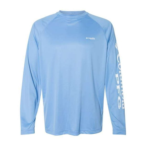 Columbia Terminal Tackle - Camiseta de manga larga para hombre, gorra blanca/logotipo blanco, talla mediana Columbia 138826