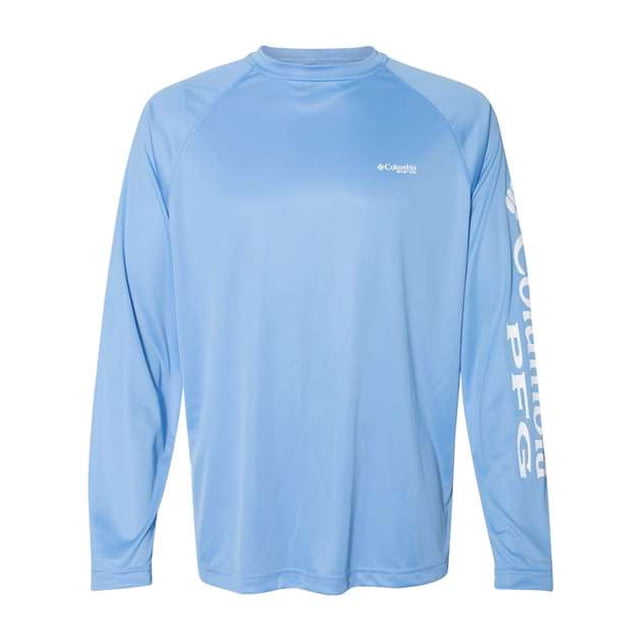 Camiseta de manga larga Columbia Terminal Tackle para hombre extragrande gorra blanca/logotipo blanco