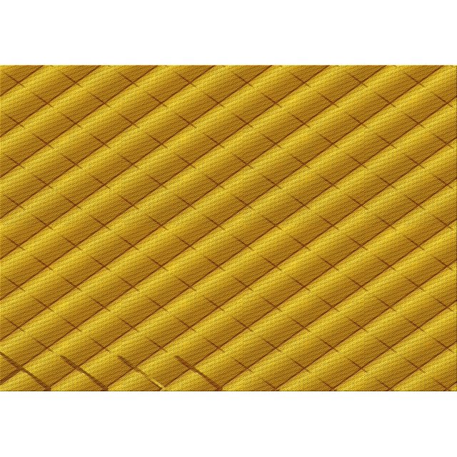 Ahgly Company Tapis Rectangulaire d'Intérieur Lavable en Machine, Jaune Profond, 6 Pieds x 9 Pieds