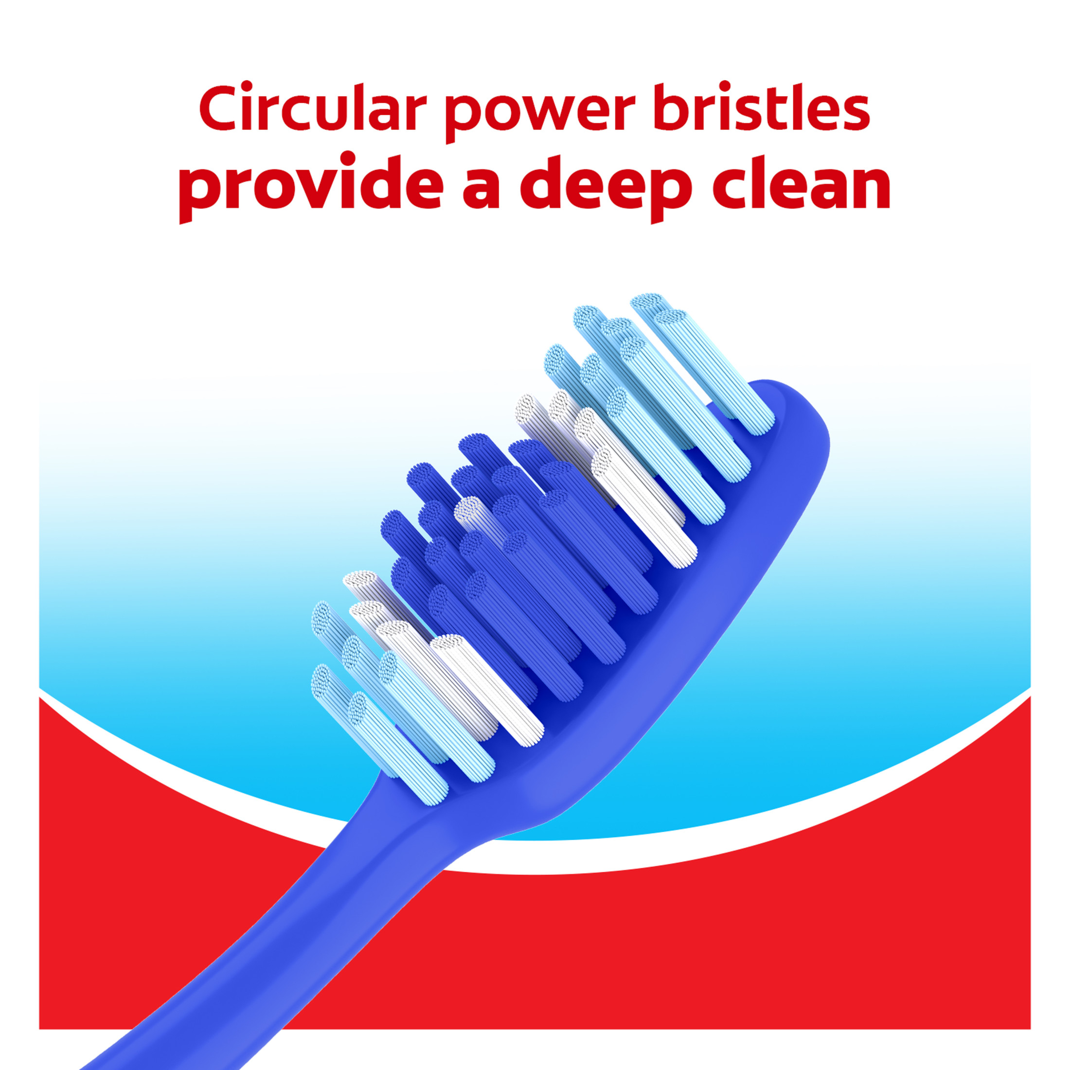 Colgate Extra Clean Toothbrush, Medium Bulk Toothbrush Pack, 6 Pack - image 4 of 10