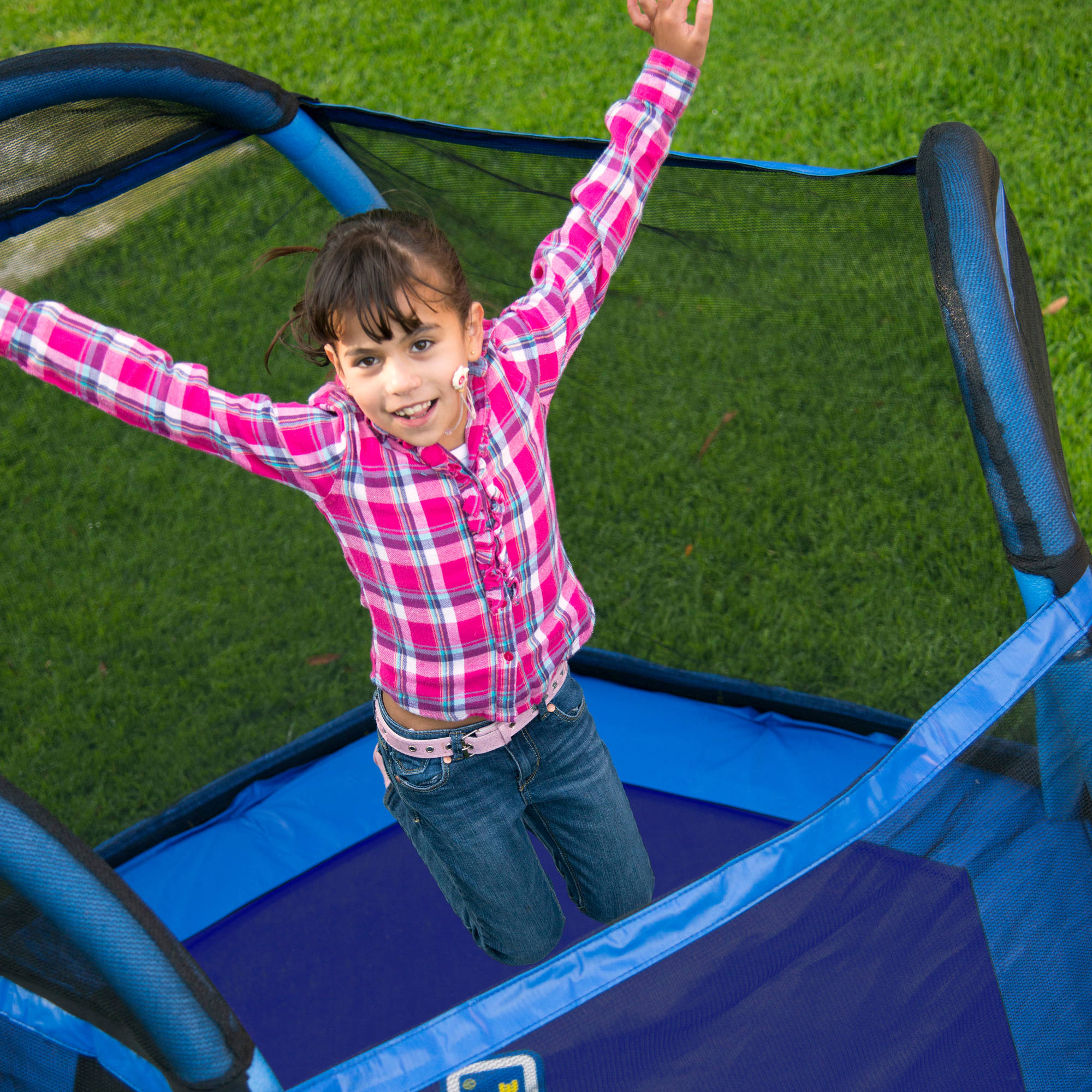 Bounce Pro My First Jump 7' Trampoline and Swing, Blue/Green - image 10 of 14