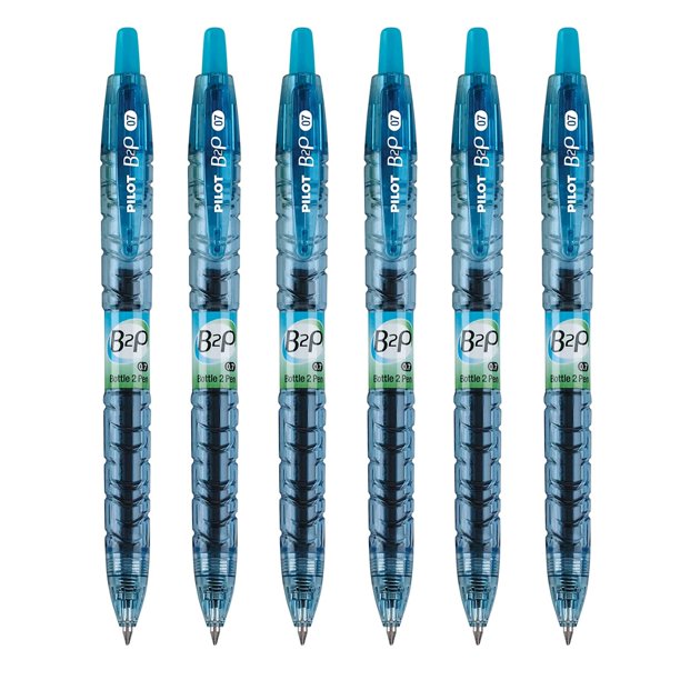 Bolígrafo de gel PILOT B2P, botella a bolígrafo, 0,7 mm, tinta turquesa de punta fina