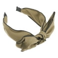 thumbnail image 5 of Unique Bargains 1 Pc Double Layered Bow Knot Headband Hairband for Women Khaki 2.6 Inch Wide, 5 of 7