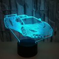 thumbnail image 2 of Goodrich Optical Illusion 3D Sports Car Night Light 16 colores cambiantes USB Power Remote Control Touch Switch Decor Lamp LED Table Desk Lamp Kids Children Christmas Xmas Brithday Gift ACTIVE Biensenido a ACTIVE, 2 of 3