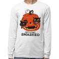 thumbnail image 2 of Pumpkin Cats Lets Get Smashed Long Sleeve Shirt Unisex Small White, 2 of 5