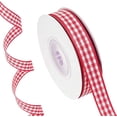 thumbnail image 7 of 10 Yards x 0.4" Plaid Ribbon, Black and White Gingham Ribbon Gift Wrapping Ribbon for Thanksgiving Bow Wreath Craft Birthday Wedding, 7 of 7