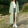 thumbnail image 6 of Karight Rain Jacket Women with Hooded Waterproof Lightweight Packable Long Raincoat Poncho for Men Adults, 6 of 7