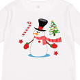 thumbnail image 4 of Inktastic Top Hat Snowman with Christmas Tree and Candy Cane Boys or Girls Long Sleeve Toddler T-Shirt, 4 of 5