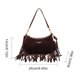 thumbnail image 5 of Bolso Bandolera Elegante para Mujer Retro Ante Sintético Con Borla Axila (café), 5 of 9
