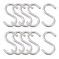 thumbnail image 1 of Unique Bargains S Hooks 1.97' Long Stainless Steel Hanger for Hanging Objects 16Pack, 1 of 5