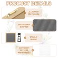 thumbnail image 3 of Uxcell Felt Letter Board, 10x10" Gray Wood Message Board, White Letter, 3 of 6