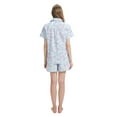 thumbnail image 6 of GLOBAL Womens Pajama Set Short Sleeve PJs for Women cotton Pajamas Summer Sleepwear, 2-Piece, Sizes S to 3X, 6 of 6