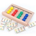 thumbnail image 3 of Juguete De Clasificación De Colores De Madera Para Niños, Juguete Educativo Montessori Para Edades Tempranas, Juego De 4 Colores, Tarjeta De Fruta, Entrenamiento De Pensamiento Lógico Para Niños Methold FN002827-00, 3 of 5