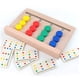 thumbnail image 3 of Juguete De Clasificación De Colores De Madera Para Niños, Juguete Educativo Montessori Para Edades Tempranas, Juego De 4 Colores, Tarjeta De Fruta, Entrenamiento De Pensamiento Lógico Para Niños Methold FN002827-00, 3 of 5