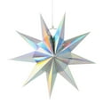 thumbnail image 1 of Fall Decor 9 Pointed Paper Star 12 Inch Hanging Lamp Black Paper Decorations Christmas Birthday Home Holiday Decorations, 1 of 9