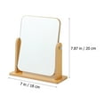 thumbnail image 2 of NUOLUX Tabletop Mirror Wooden Rotating Makeup Mirror  Angle Adjustable Stand Mirror, 2 of 6