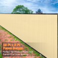 thumbnail image 3 of Yescom 25x6 ft Privacy Fence Screen Mesh Windscreen Shade Cover 160gsm New HDPE, 3 of 10
