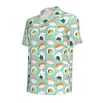 thumbnail image 2 of Balery Kawaii Sushi Printed Men’s Short Sleeve Polo Shirt, Midweight Men's Shirt,Golf Polo shirts -Small, 2 of 9
